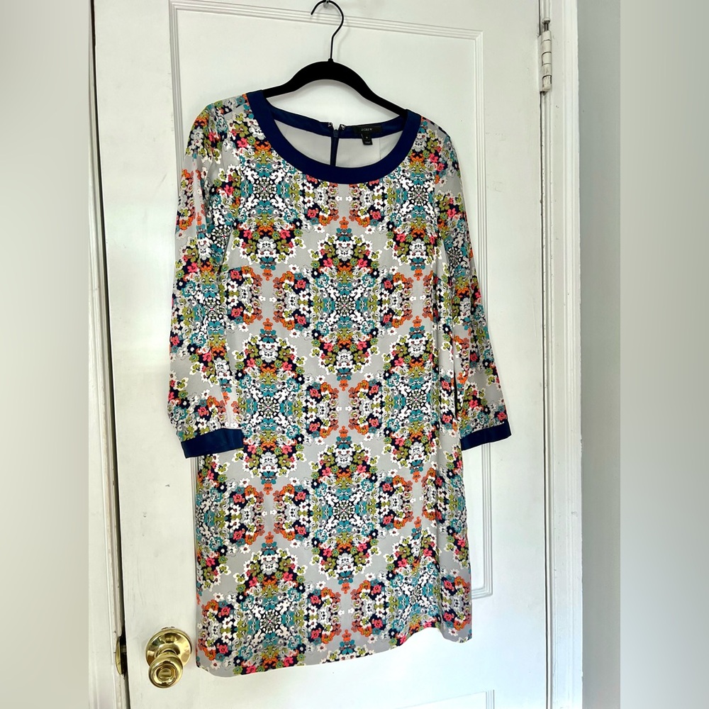 Silk patterned J Crew dress